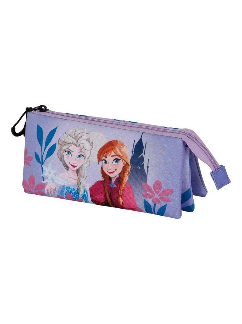 Trousse Triple - Disney La Reine des Neiges 2 (Frozen) Dear - Lilas - Taille Unique Mauve lilas - Kiabi