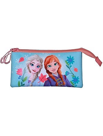 Trousse Triple - Disney La Reine des Neiges 2 (Frozen) Heart - Bleu - Taille Unique
