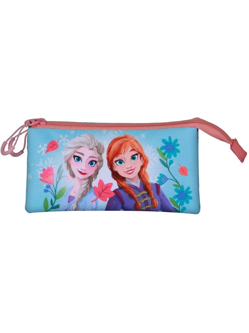 Trousse Triple - Disney La Reine des Neiges 2 (Frozen) Heart - Bleu - Taille Unique Bleu - Kiabi