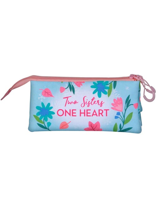 Trousse Triple - Disney La Reine des Neiges 2 (Frozen) Heart - Bleu - Taille Unique - Kiabi