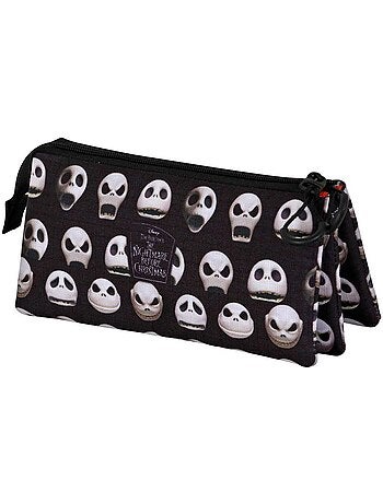 Trousse Triple - Disney L'Étrange Noël de M. Jack Face - Noir - Taille Unique