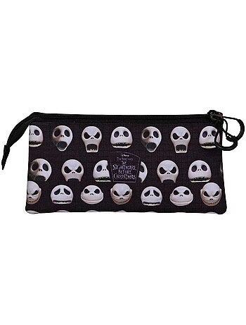 Trousse Triple - Disney L'Étrange Noël de M. Jack Face - Noir - Taille Unique