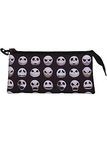 Trousse Triple - Disney L'Étrange Noël de M. Jack Face - Noir - Taille Unique