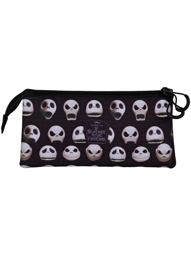 Trousse Triple - Disney L'Étrange Noël de M. Jack Face - Noir - Taille Unique Noir - Kiabi