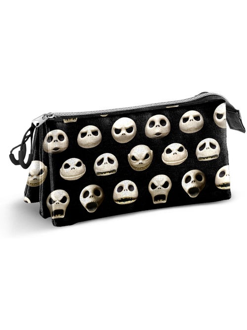 Trousse Triple - Disney L'Étrange Noël de M. Jack Face - Noir - Taille Unique - Kiabi