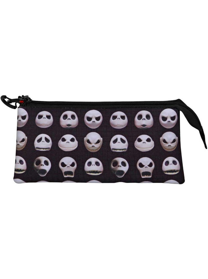 Trousse Triple - Disney L'Étrange Noël de M. Jack Face - Noir - Taille Unique Noir - Kiabi