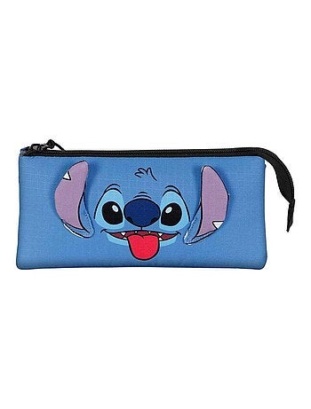 Trousse Triple - Disney Lilo et Stitch Cool - Bleu - Taille Unique