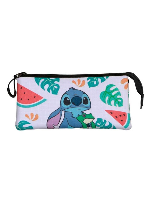 Trousse Triple - Disney Lilo et Stitch Frog - Multicolore - Taille Unique - Kiabi