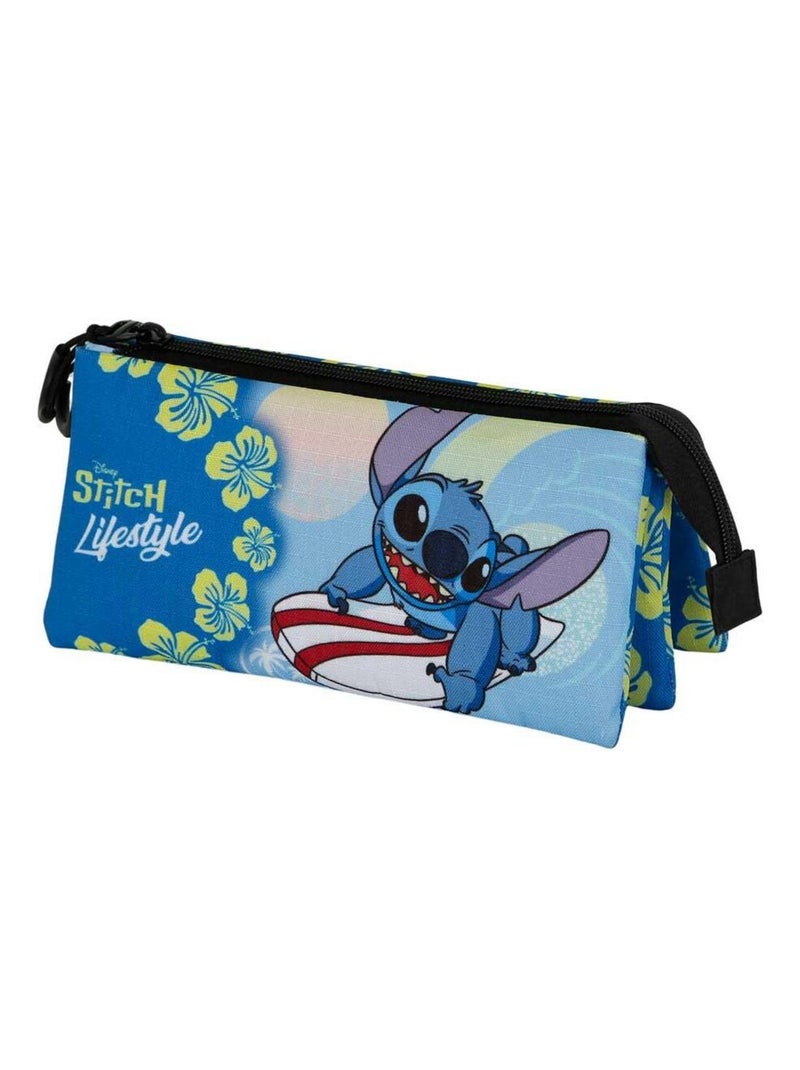 Trousse Triple - Disney Lilo et Stitch Lifestyle - Bleu - Taille Unique Bleu - Kiabi