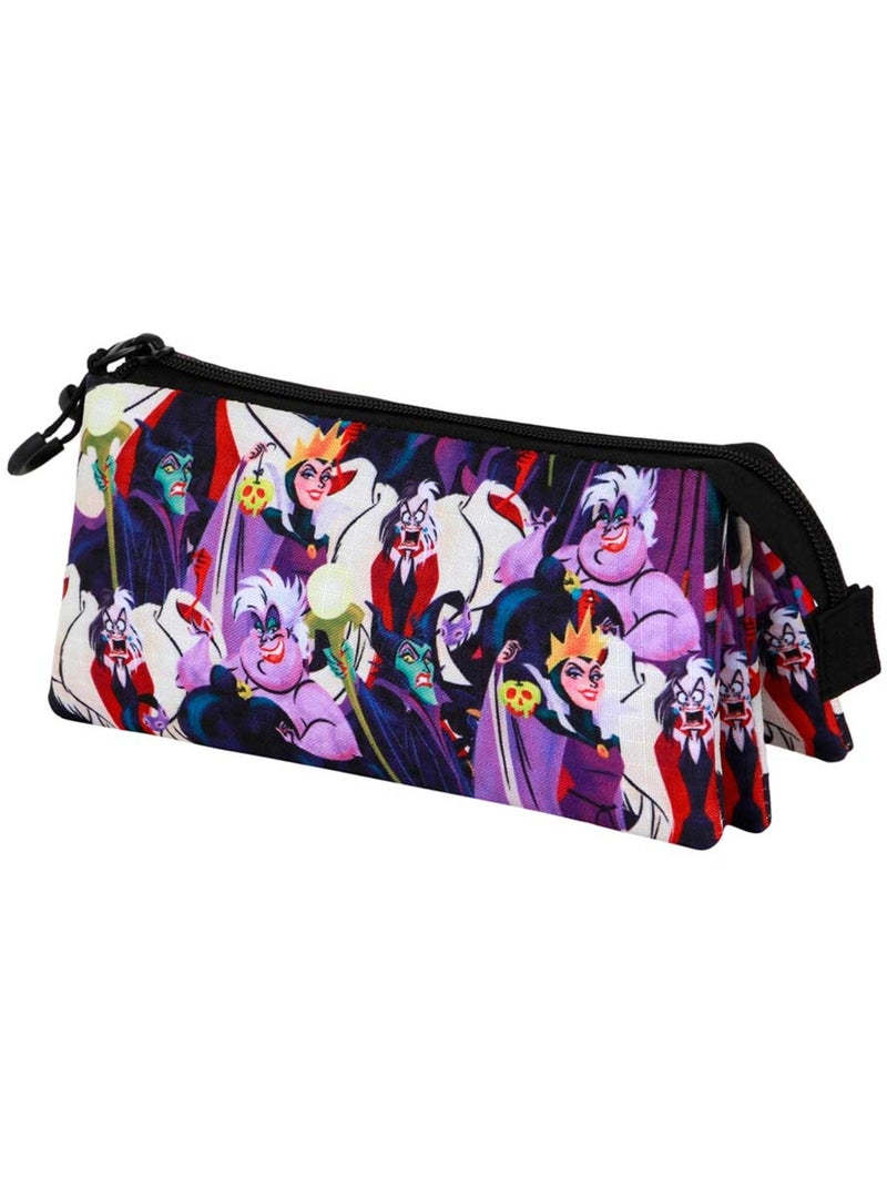 Trousse Triple - Disney MÉCHANTS DISNEY Evil - Multicolore - Taille Unique Multicolore - Kiabi