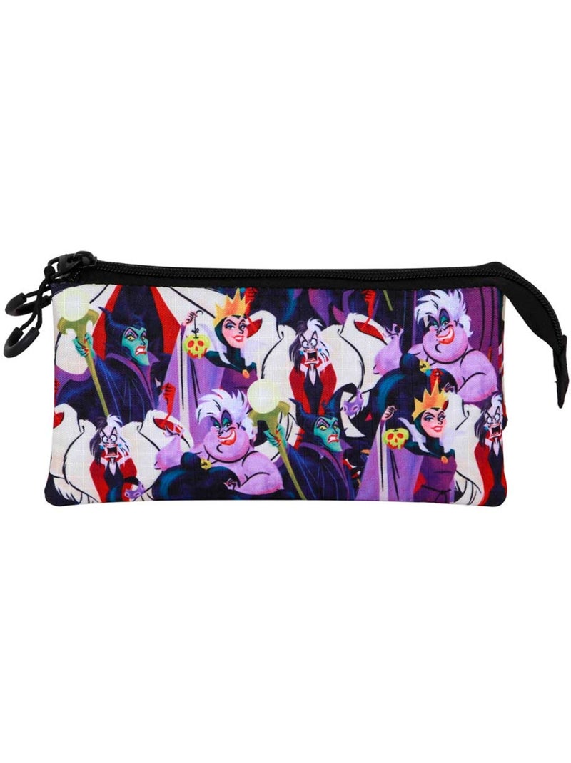 Trousse Triple - Disney MÉCHANTS DISNEY Evil - Multicolore - Taille Unique Multicolore - Kiabi