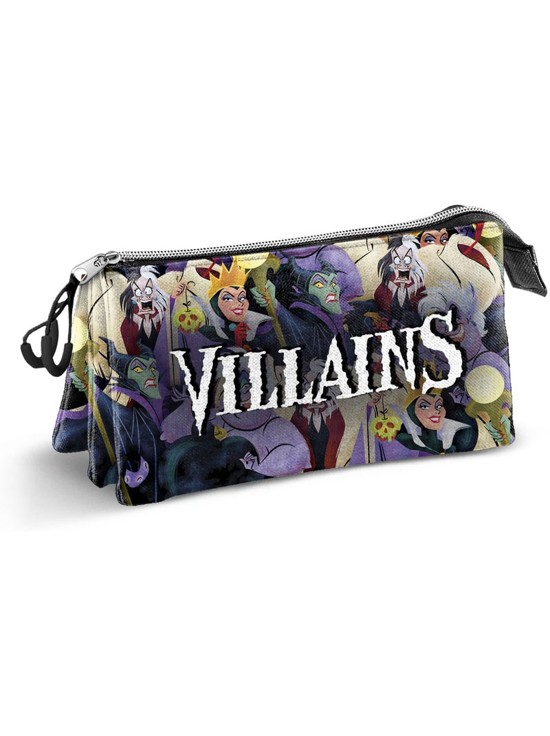 Trousse Triple - Disney MÉCHANTS DISNEY Evil - Multicolore - Taille Unique Multicolore - Kiabi