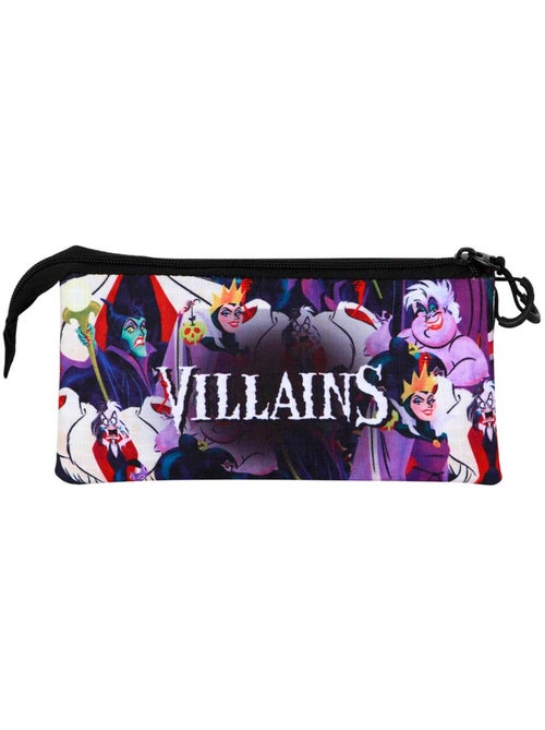Trousse Triple - Disney MÉCHANTS DISNEY Evil - Multicolore - Taille Unique - Kiabi