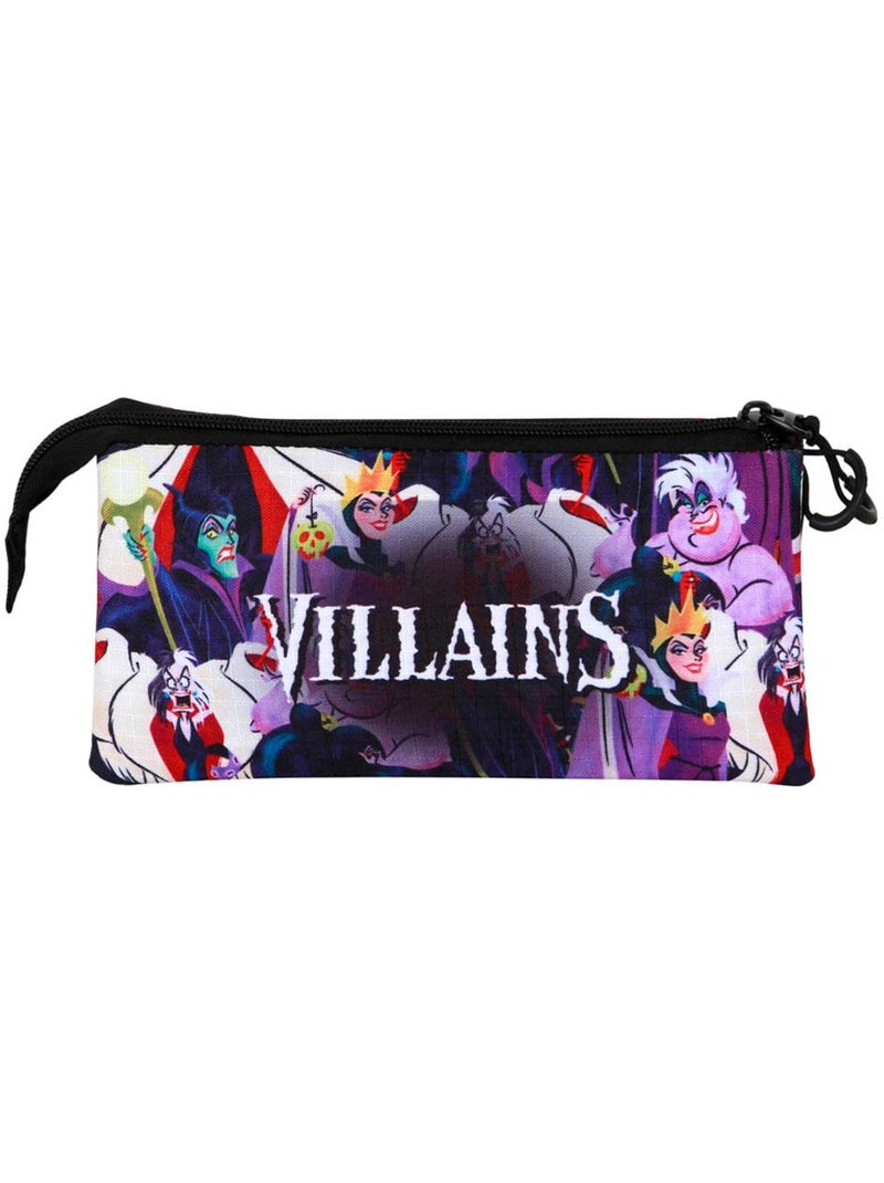 Trousse Triple - Disney MÉCHANTS DISNEY Evil - Multicolore - Taille Unique Multicolore - Kiabi