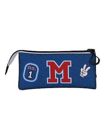 Trousse Triple - Disney Mickey Mouse Class - Bleu - Taille Unique