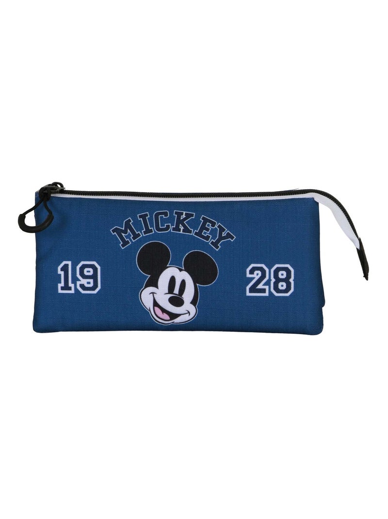 Trousse Triple - Disney Mickey Mouse Class - Bleu - Taille Unique Bleu - Kiabi