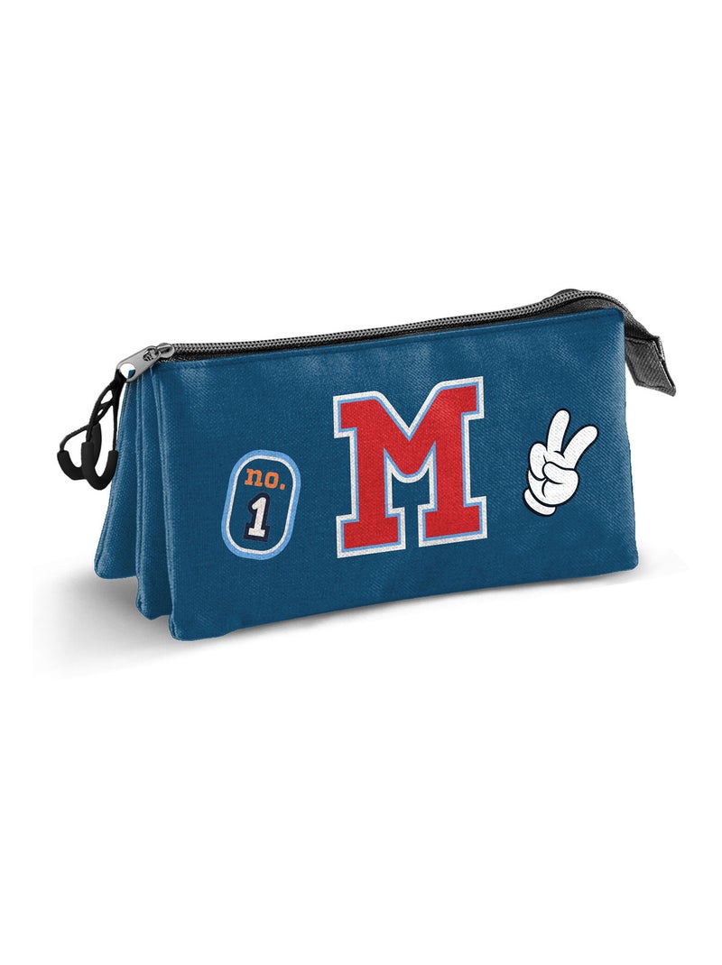 Trousse Triple - Disney Mickey Mouse Class - Bleu - Taille Unique Bleu - Kiabi