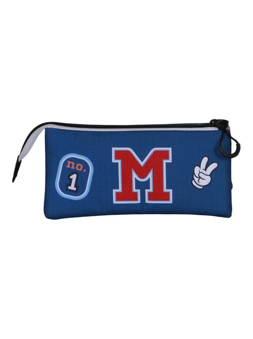 Trousse Triple - Disney Mickey Mouse Class - Bleu - Taille Unique - Kiabi