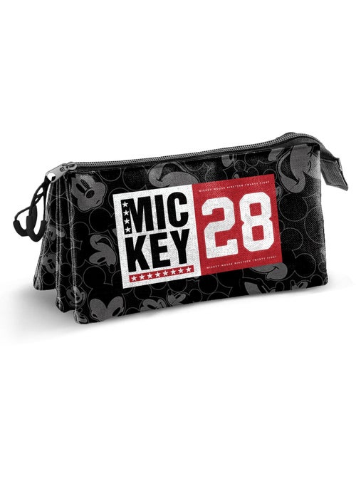 Trousse Triple - Disney Mickey Mouse Year - Noir - Taille Unique - Kiabi