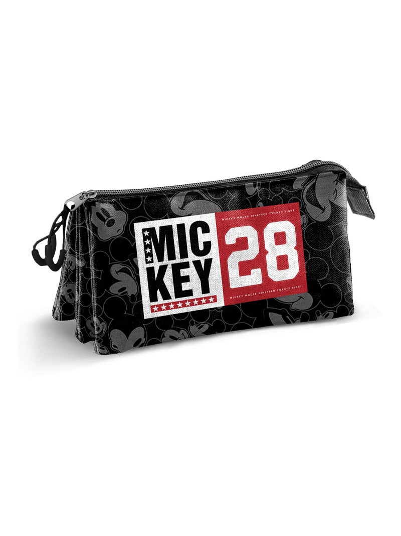 Trousse Triple - Disney Mickey Mouse Year - Noir - Taille Unique Noir - Kiabi