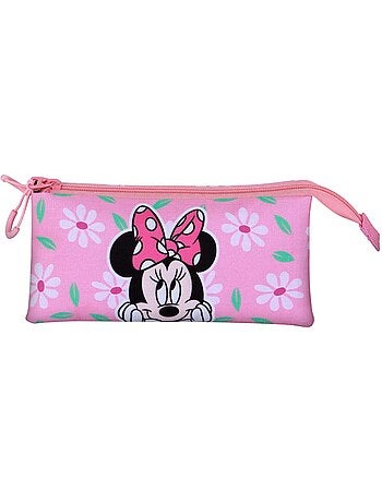 Trousse Triple - Disney Minnie Mouse Blooming - Rose - Taille Unique