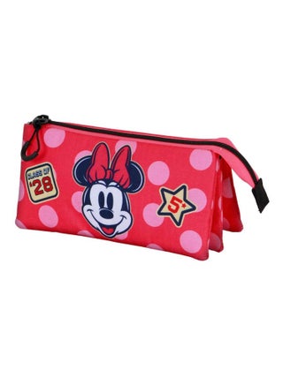 Trousse Triple - Disney Minnie Mouse Class - Rose - Taille Unique