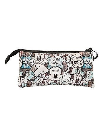 Trousse Triple - Disney Minnie Mouse Drawing - Gris - Taille Unique