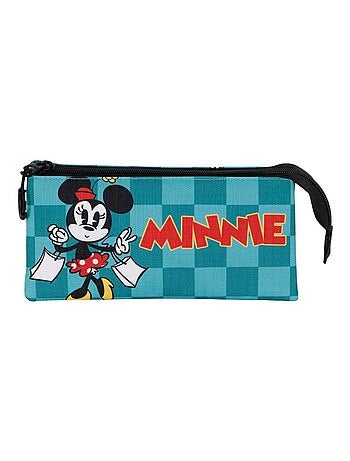 Trousse Triple - Disney Minnie Mouse Indigo - Turquoise - Taille Unique