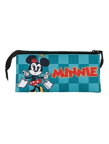 Trousse Triple - Disney Minnie Mouse Indigo - Turquoise - Taille Unique