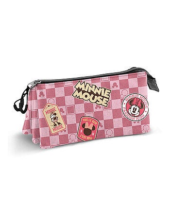 Trousse Triple - Disney Minnie Mouse Journey - Rose - Taille Unique