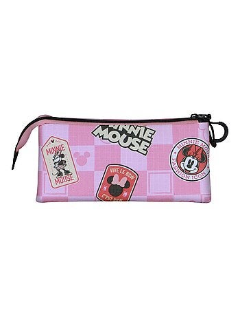 Trousse Triple - Disney Minnie Mouse Journey - Rose - Taille Unique