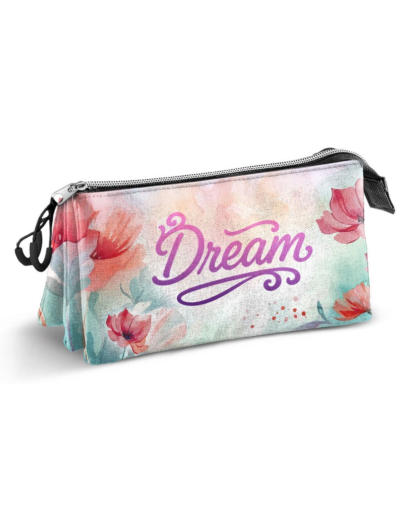 Trousse Triple - Disney Princesses Disney Dream - Rose - Taille Unique Rose - Kiabi