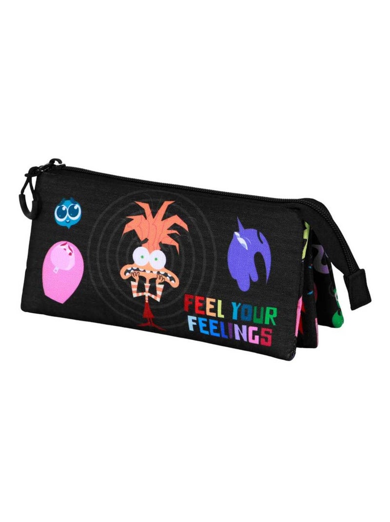 Trousse Triple - Disney Vice-Versa 2 / Inside Out 2 Feeling - Multicolore - Taille Unique Multicolore - Kiabi