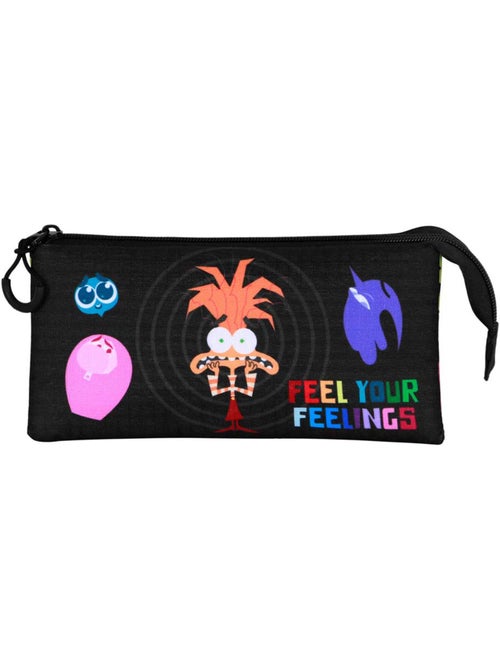 Trousse Triple - Disney Vice-Versa 2 / Inside Out 2 Feeling - Multicolore - Taille Unique - Kiabi