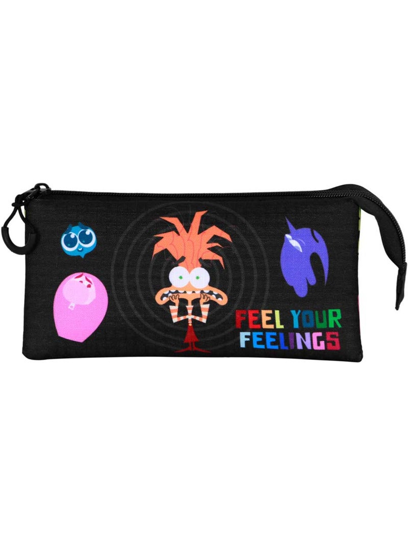 Trousse Triple - Disney Vice-Versa 2 / Inside Out 2 Feeling - Multicolore - Taille Unique Multicolore - Kiabi