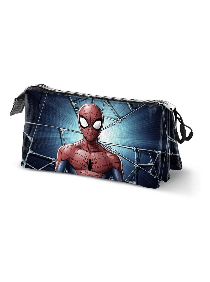 Trousse Triple - Marvel Spiderman Maximum - Bleu - Taille Unique Bleu - Kiabi