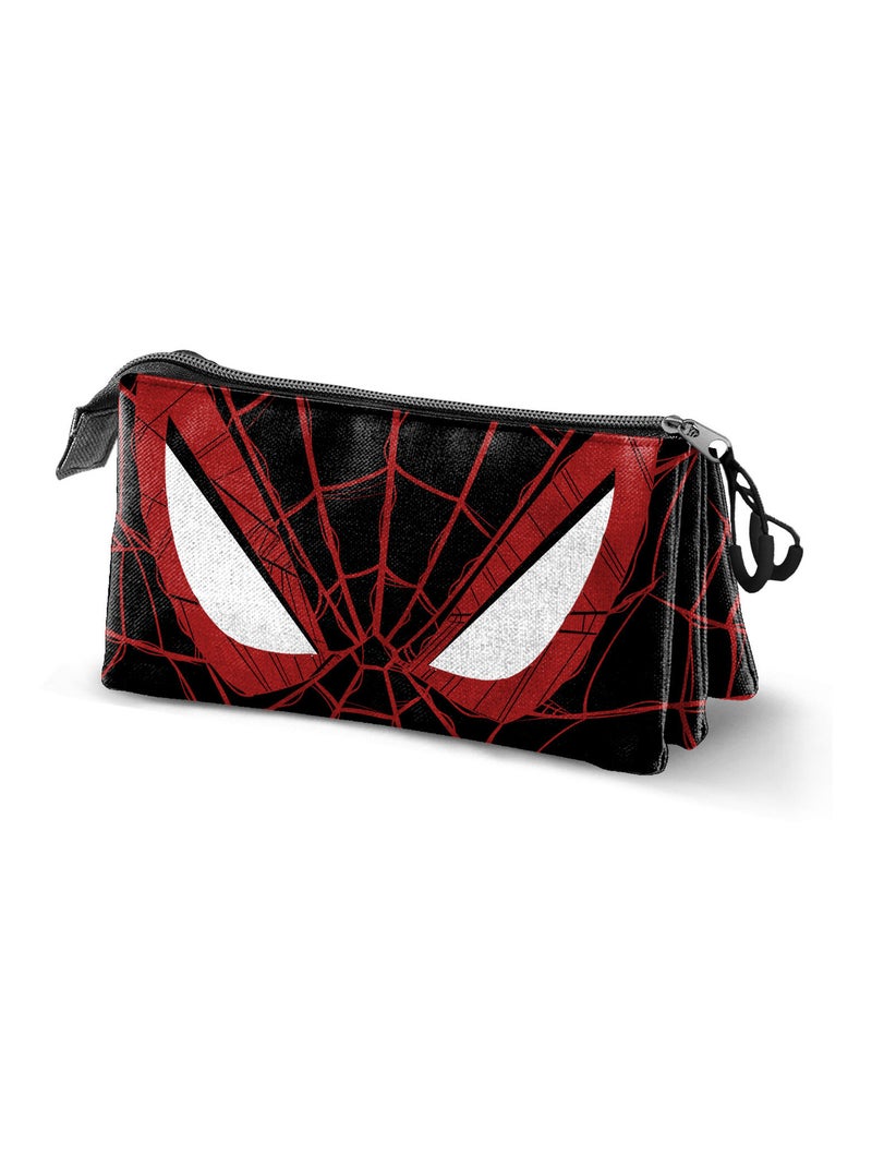 Trousse Triple - Marvel Spiderman Vision - Noir - Taille Unique Noir - Kiabi