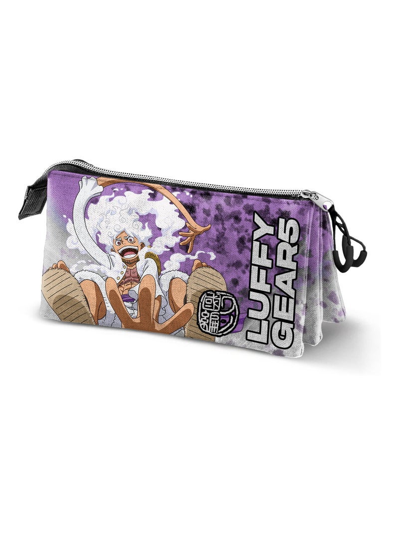 Trousse Triple - One Piece Luffy Gear 5 Mauve lilas - Kiabi