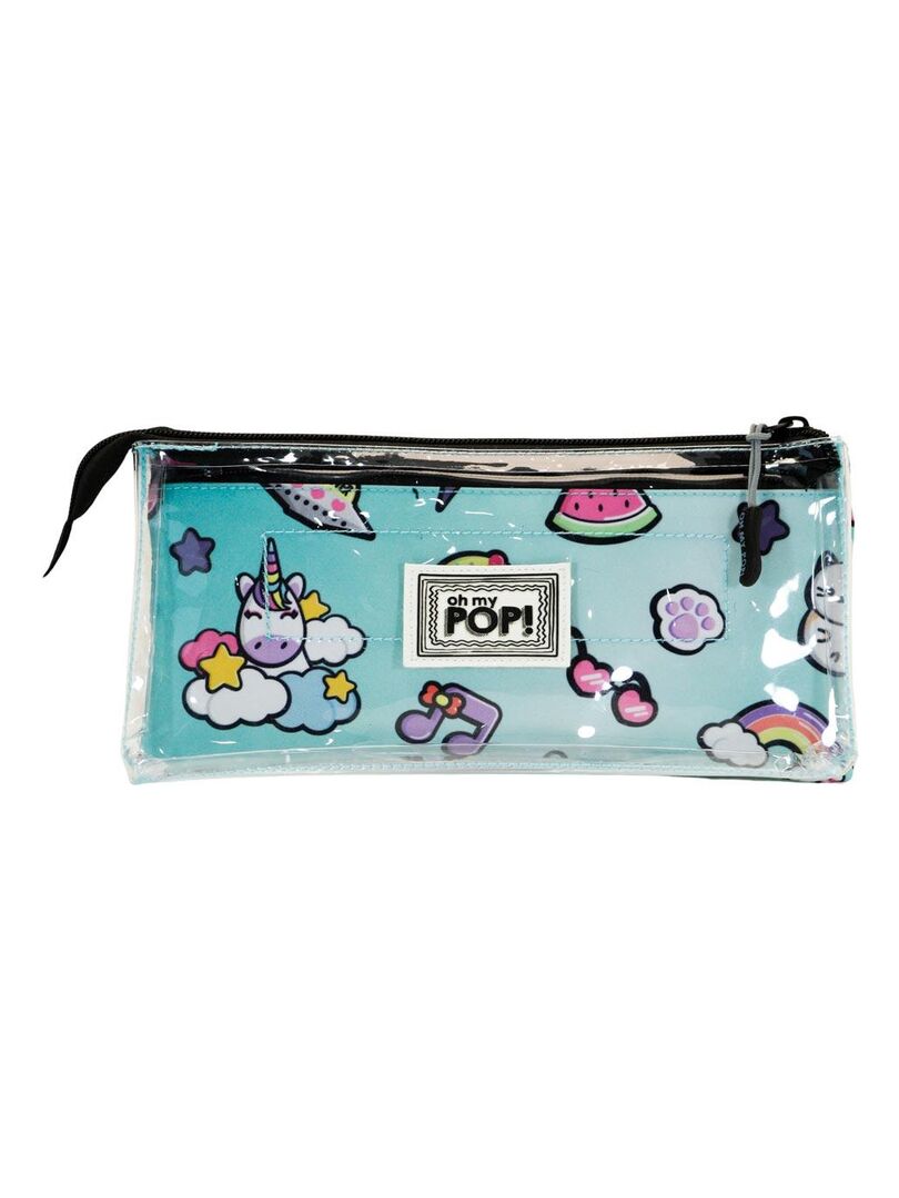 Oh My Pop! Marsupio Zaino Frech-Brownie – Cinturino Regolabile, Tasche Con Cerniera, 31 Cm, Unisex (Multicolore)