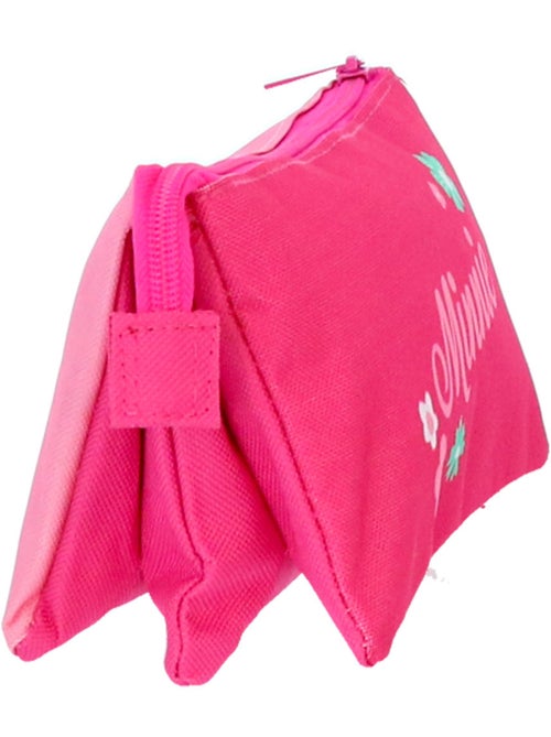 Trousse triple compartiment toile Minnie Mouse Disney - Kiabi