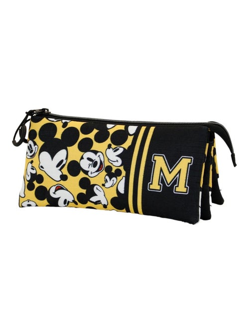 Trousse Triple ECO - Disney Mickey Mouse Yellow - Jaune - Taille Unique - Kiabi