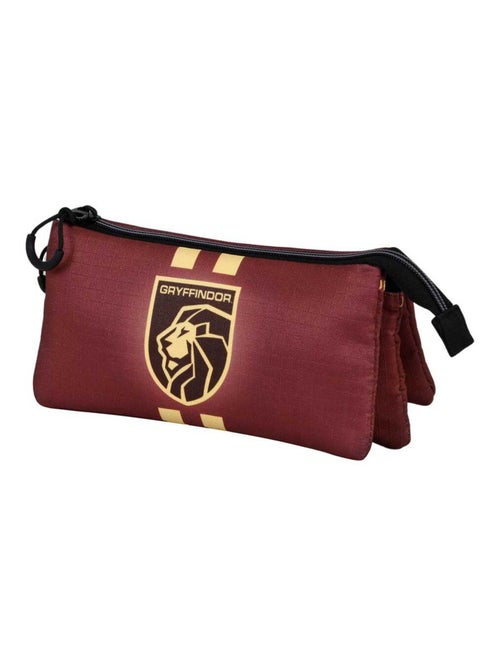 Trousse Triple ECO - Harry Potter Gryffindor22 - Bordeaux - Taille Unique - Kiabi