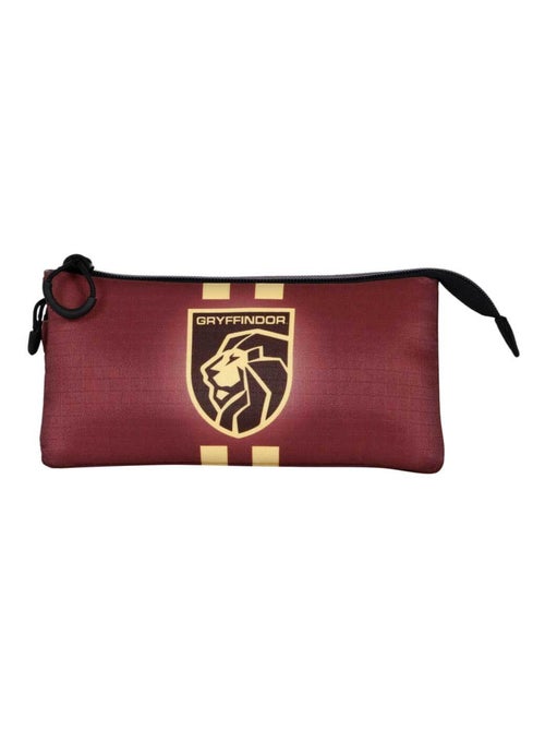 Trousse Triple ECO - Harry Potter Gryffindor22 - Bordeaux - Taille Unique - Kiabi