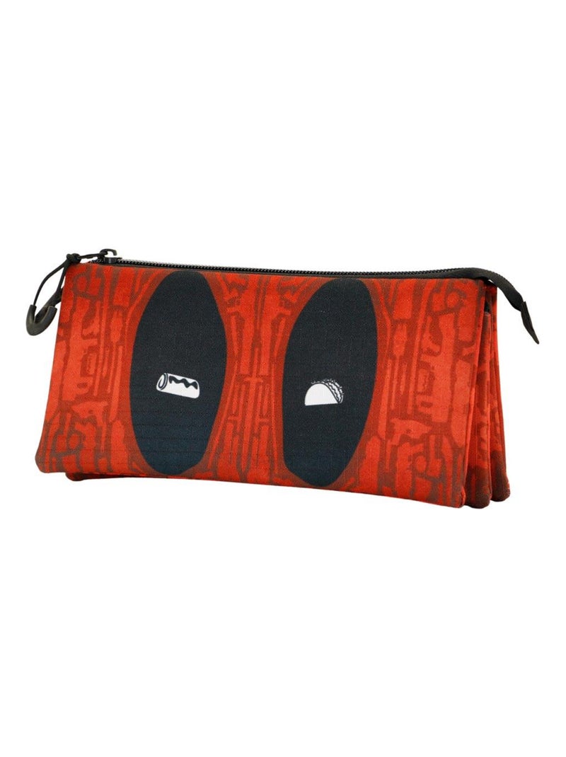 Trousse Triple ECO - Marvel Deadpool Weapons - Rouge - Taille Unique Rouge - Kiabi