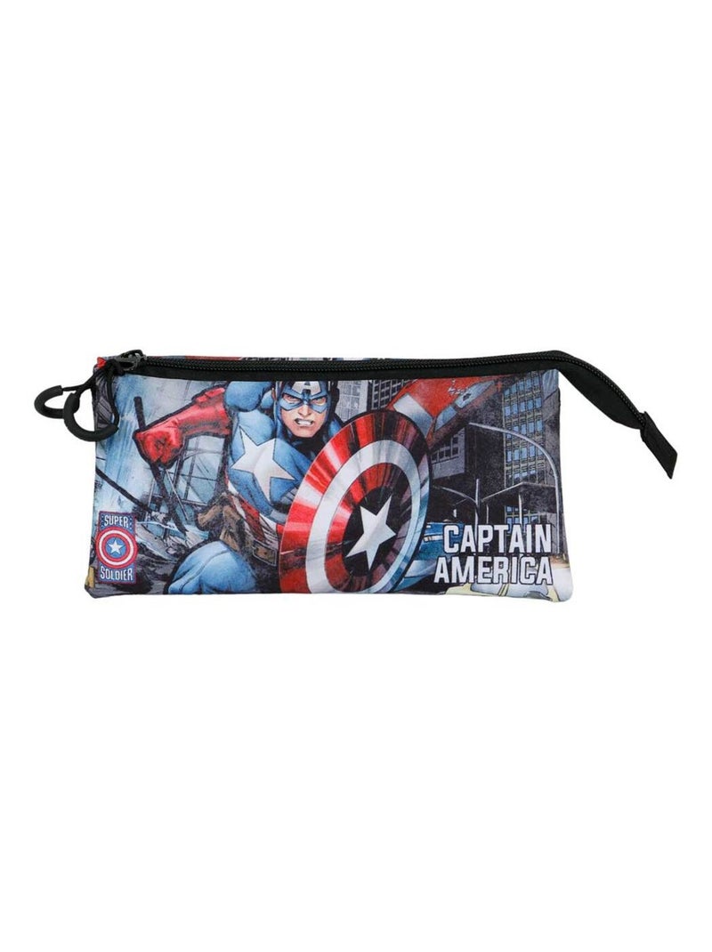 Trousse Triple FAN 2.0 - Captain America Defender - Multicolore - Taille Unique Multicolore - Kiabi