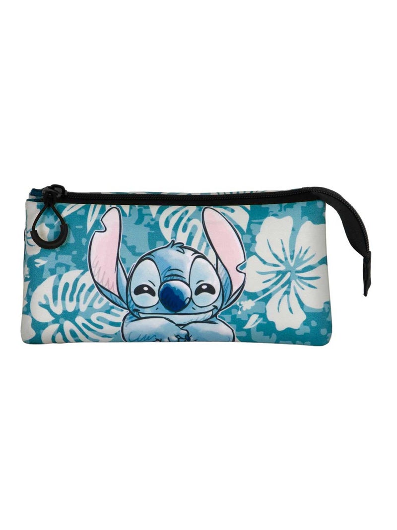 Trousse Triple FAN 2.0 - Disney Lilo et Stitch Aloha - Bleu - Taille Unique Bleu - Kiabi