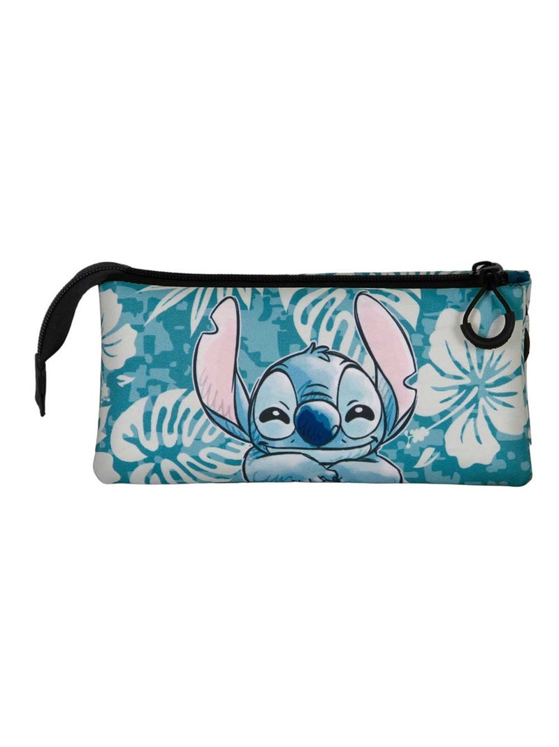 Trousse Triple FAN 2.0 - Disney Lilo et Stitch Aloha - Bleu - Taille Unique Bleu - Kiabi
