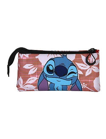 Trousse Triple FAN 2.0 - Disney Lilo et Stitch Maui - Rose - Taille Unique
