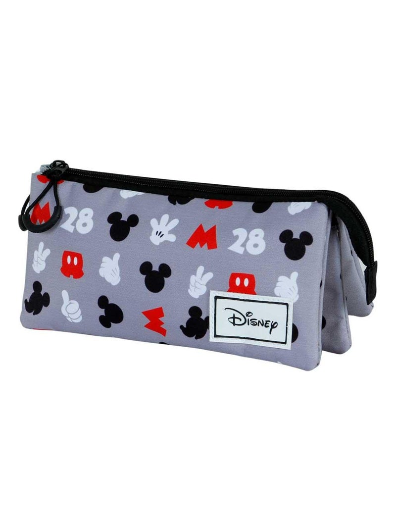 Trousse Triple FAN 2.0 - Disney Mickey Mouse Grey - Gris - Taille Unique Gris - Kiabi