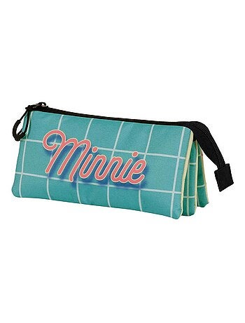 Trousse Triple FAN 2.0 - Disney Minnie Mouse Cheese - Bleu - Taille Unique
